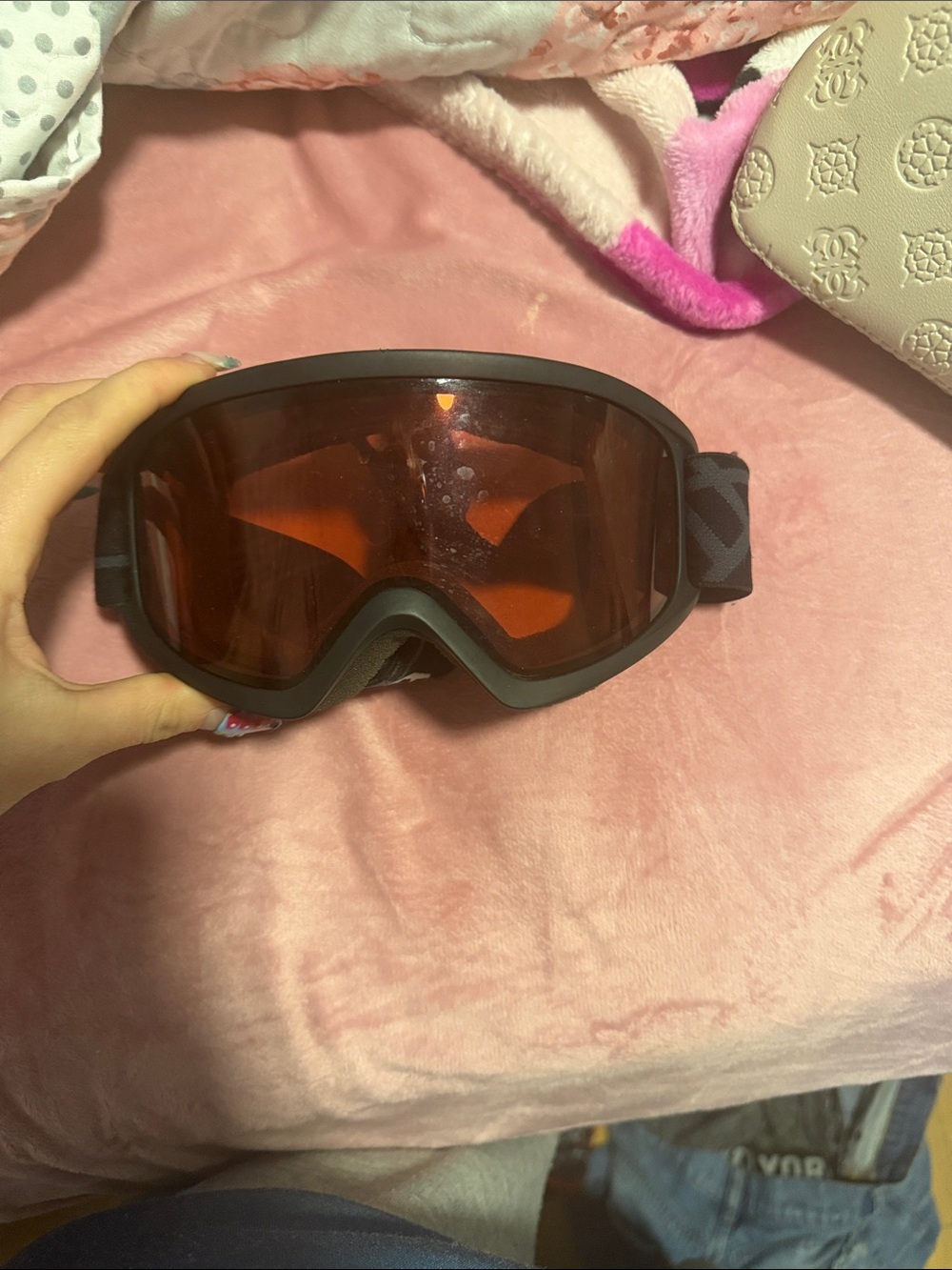 bolle Black Ski/Snowboard Goggles with Orange Lens